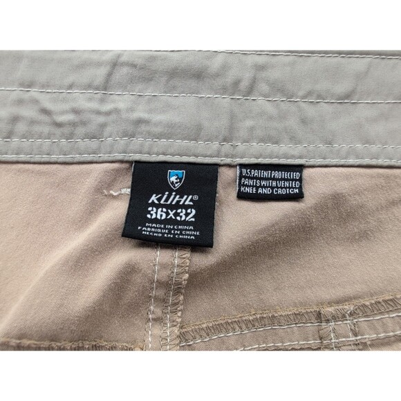 Kuhl Renegade Cargo Hiking Pants 36x32 Lightweight Beige Stretchy Breathable - Picture 9 of 16